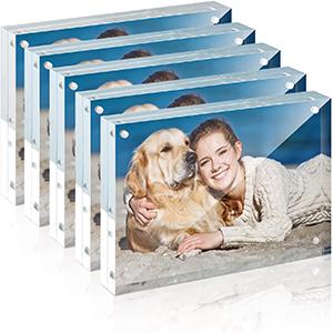 >Wholesale Magnetic Acrylic Crystal Photo Frame Acrylic Picture Frame Acrylic Frames Souvenir Gifts